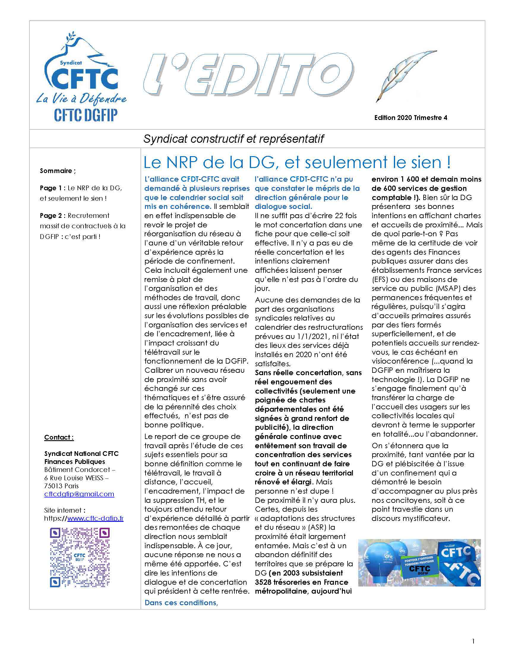 image de l'édito CFTC DGFIP